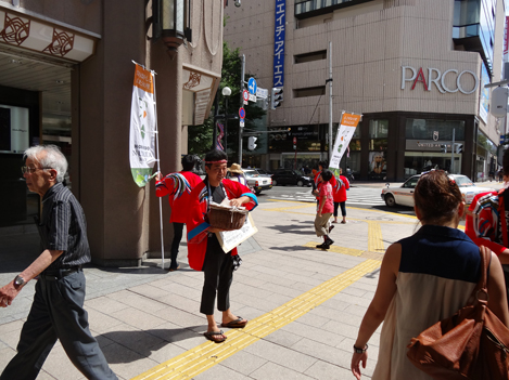 20120821札幌で夜高あんどん祭りをPR