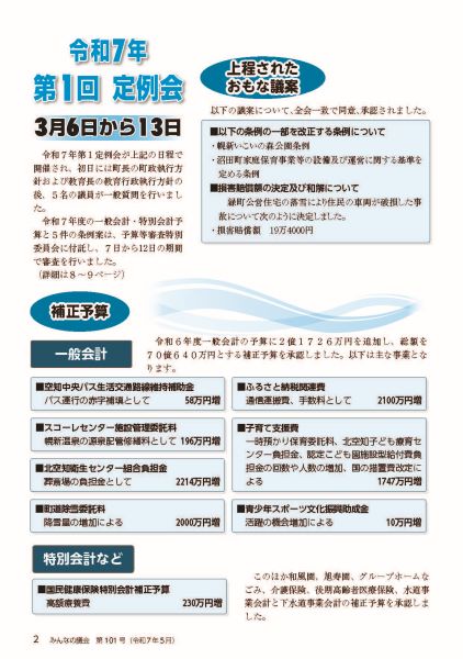 2025年5月号　みんなの議会第101号