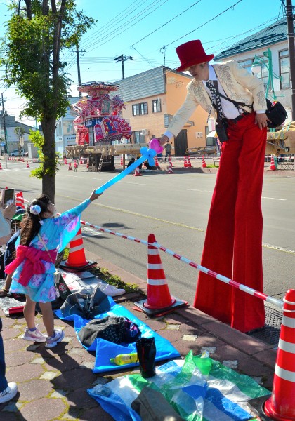 おじさん、風船頂戴!