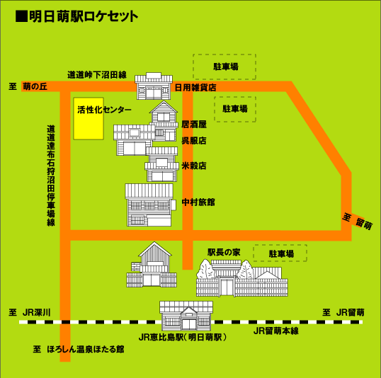 明日萌駅ロケセット