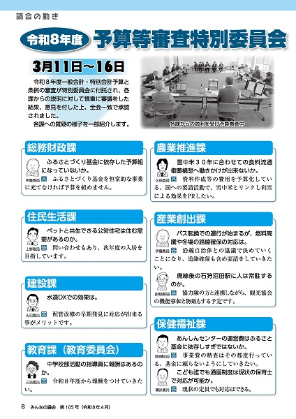 2026年4月号 みんなの議会第105号
