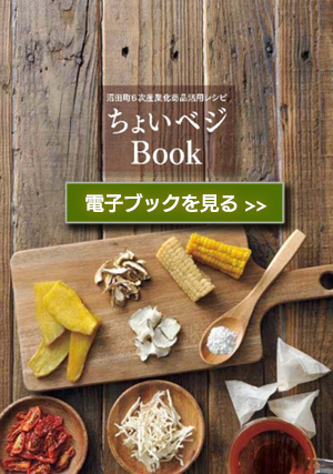 電子ブック版　沼田町6次産業化商品活用レシピ「ちょいベジBook」 （新規ページで開きます）