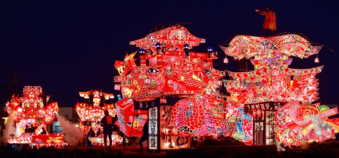 夜高あんどん祭り