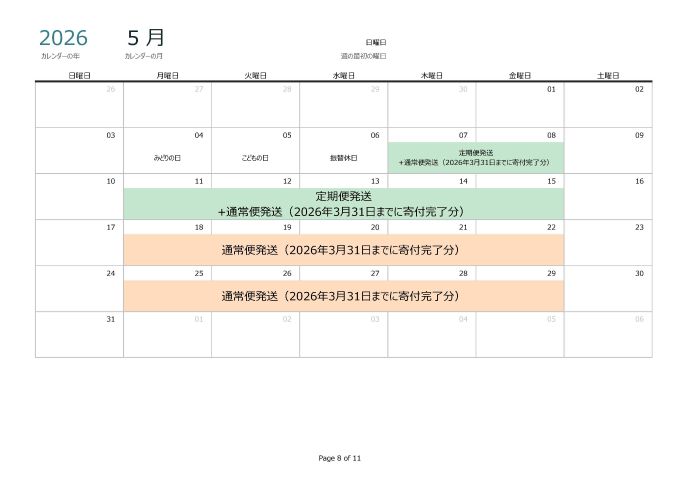 【令和7年産】2026年5月発送分